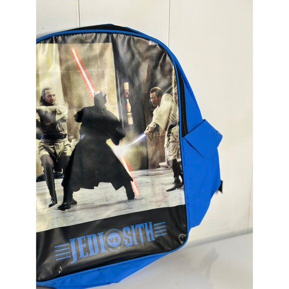 VTG 1999 Star Wars The Phantom Menace Backpack Jedi vs Sith Obi-Wan Kenobi 15.5" - Picture 4 of 8
